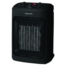 Sencor - Ventilátor s keramickým topným tělesem 900/1300/2000W/230V černá