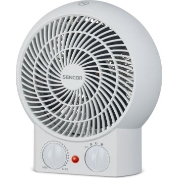 Sencor - Ventilátor s topným tělesem 1200/2000W/230V bílá