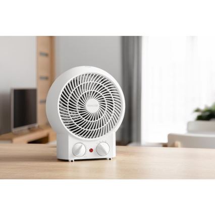 Sencor - Ventilátor s topným tělesem 1200/2000W/230V bílá