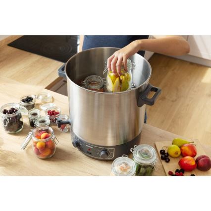 Sencor - Zavařovací hrnec 27 l 1800W/230V nerez/šedá