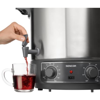 Sencor - Zavařovací hrnec 27 l 1800W/230V nerez/šedá