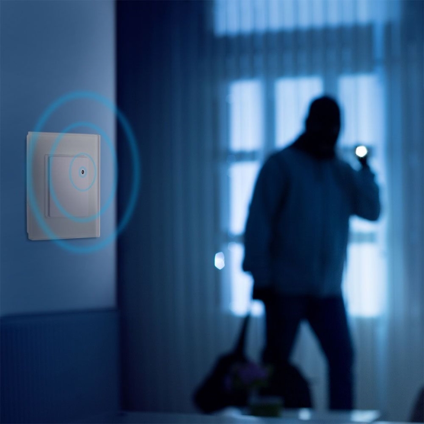 Senzor pohybu mikrovlnný 180° 300W/230V bílá