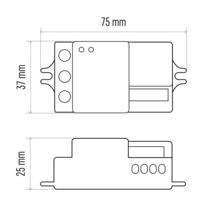 Senzor pohybu mikrovlnný MW B 360° 1200W/230V bílý