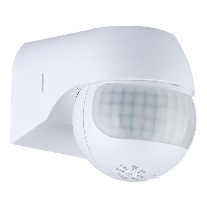 Senzor pohybu PIR 180° 800W/230V IP44 bílá