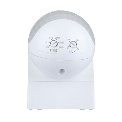 Senzor pohybu PIR 180° 800W/230V IP44 bílá