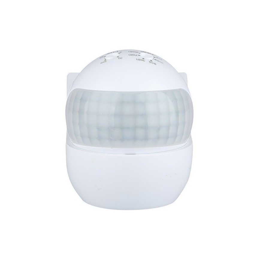 Senzor pohybu PIR 180° 800W/230V IP44 bílá