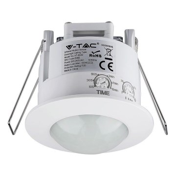 Senzor pohybu podhledový PIR 360° 300W/230V bílá