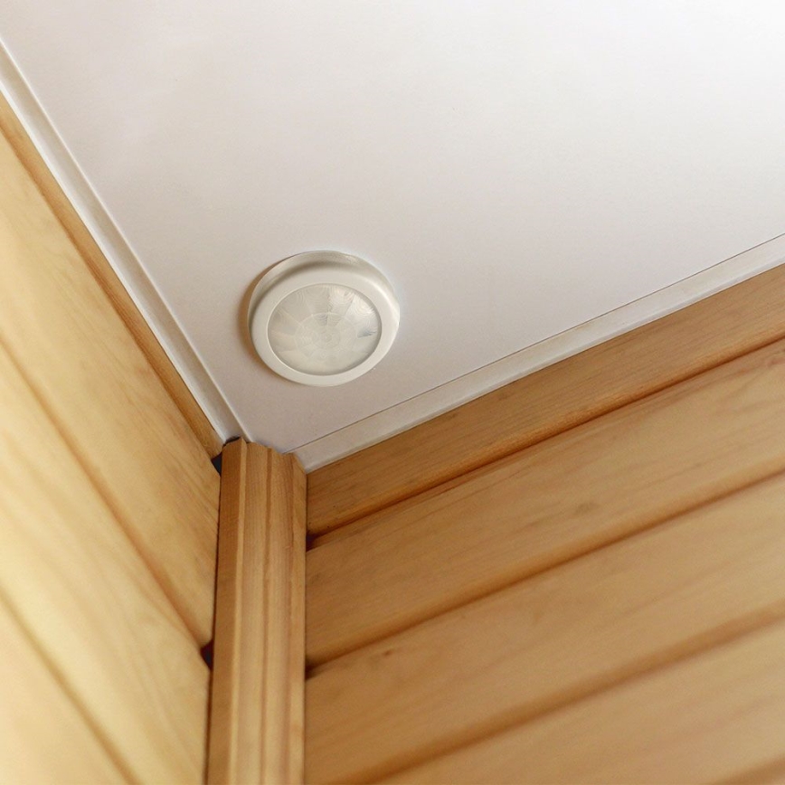 Senzor pohybu podhledový PIR 360° 400W/230V bílá