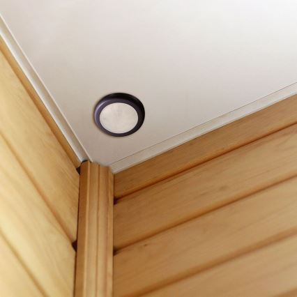 Senzor pohybu podhledový PIR 360° 400W/230V černá