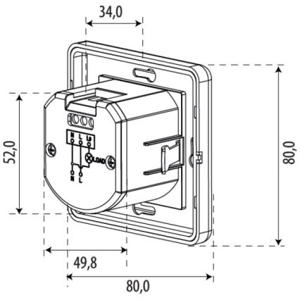 Senzor pohybu SENSOR 1200W bílá