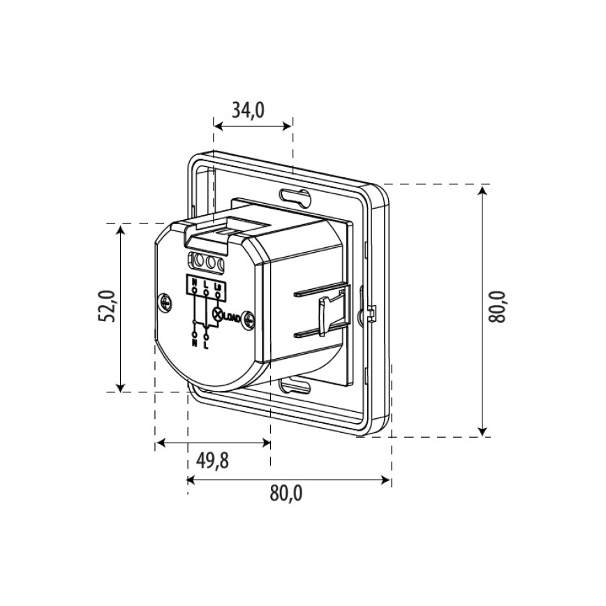 Senzor pohybu SENSOR 1200W bílá