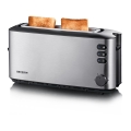 Severin AT 2515 - Topinkovač s dvěma otvory 1000W/230V nerez/černá