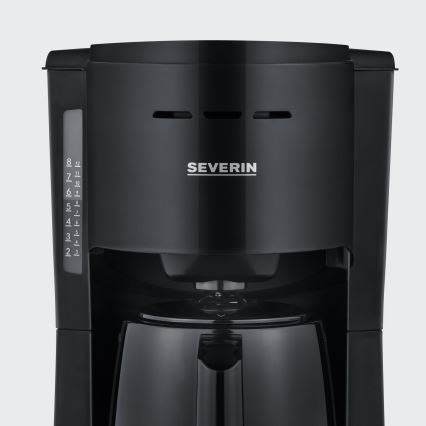 Severin KA 9306 - Kávovar s termokonvicí 1 l 1000W/230V černá