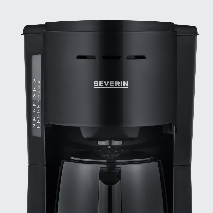 Severin KA 9306 - Kávovar s termokonvicí 1 l 1000W/230V černá