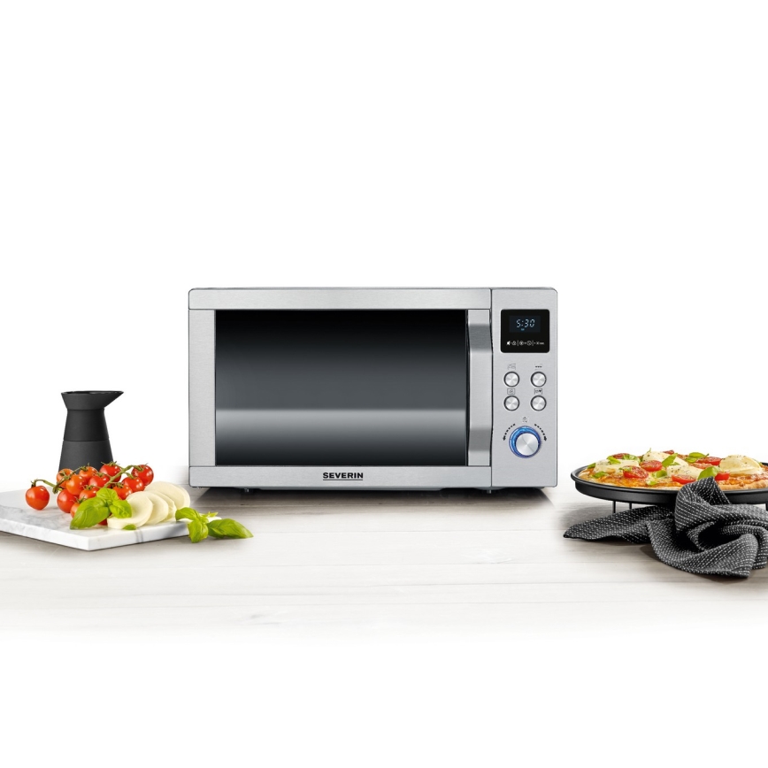 Severin MW 7774 - Mikrovlnná trouba 3v1 1950W/230V 25 l nerez