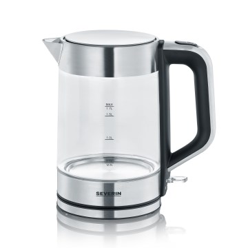 Severin WK 3420 - Rychlovarná konvice 1,7 l 2200W/230V nerez/sklo