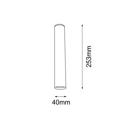 Shilo - Bodové svítidlo 1xGU10-MR11/15W/230V černá