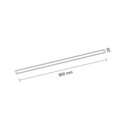 Shilo - LED Podhledové svítidlo LED/32W/230V 3000K CRI 90 černá
