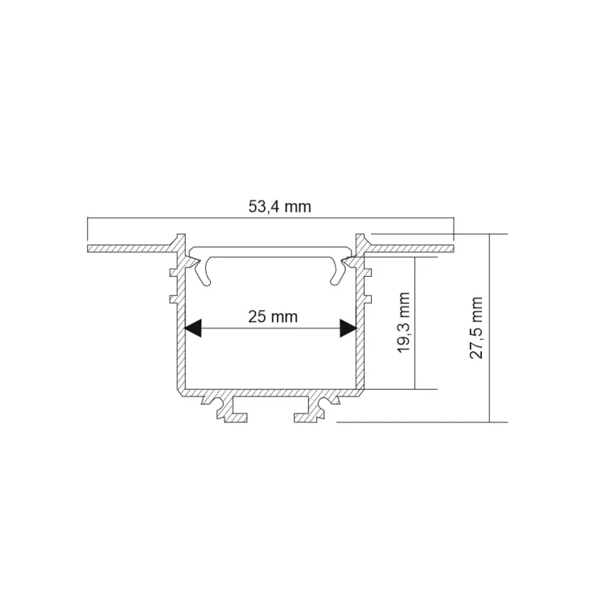 Shilo - LED Podhledové svítidlo LED/32W/230V 3000K CRI 90 černá