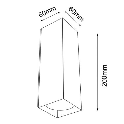 Shilo - Nástěnné svítidlo 2xGU10/15W/230V černá