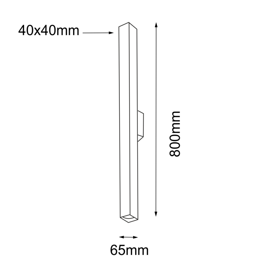 Shilo - Nástěnné svítidlo 2xGU10/15W/230V černá