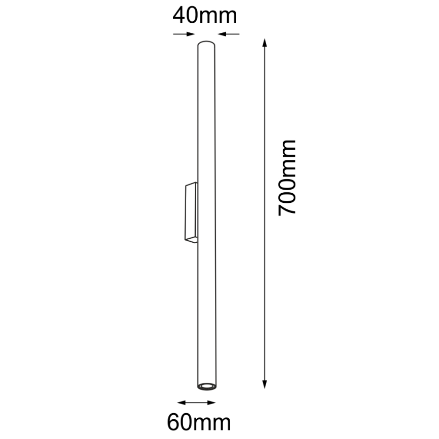 Shilo - Nástěnné svítidlo 2xGU10-MR11/15W/230V bílá