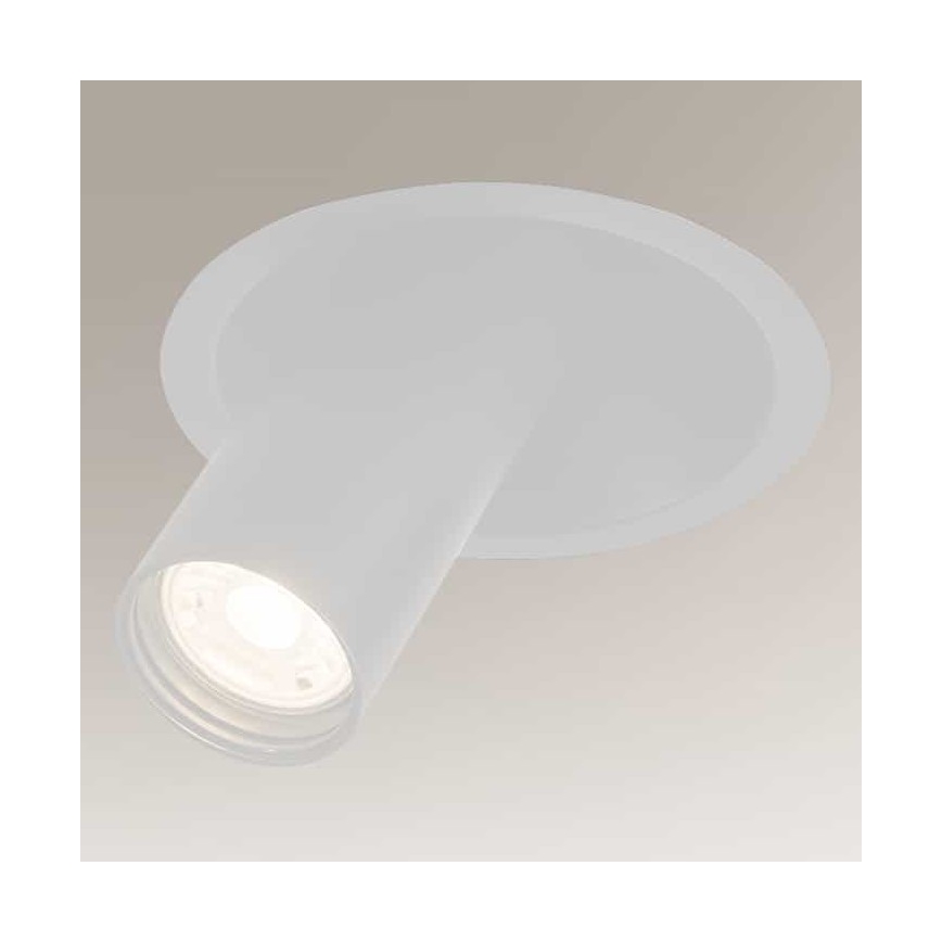 Shilo - Podhledové bodové svítidlo 1xGU10/MR11/15W/230V pr. 11 cm bílá