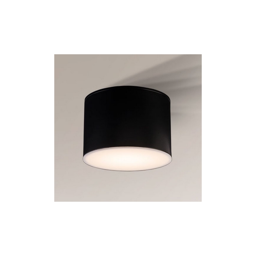 Shilo - Koupelnové stropní svítidlo SUWA 1xGX53/15W/230V IP44 černá