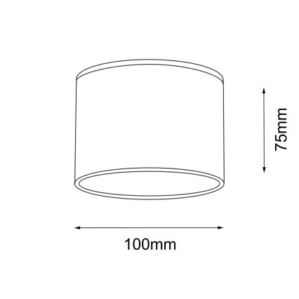 Shilo - Koupelnové stropní svítidlo SUWA 1xGX53/15W/230V IP44 černá