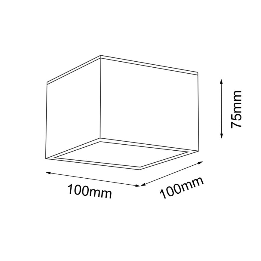 Shilo - Koupelnové stropní svítidlo 1xGX53/15W/230V IP44 černá