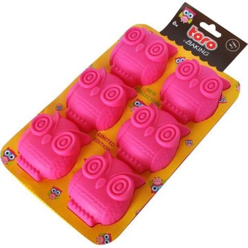 Silikonová forma na muffiny TORO růžová