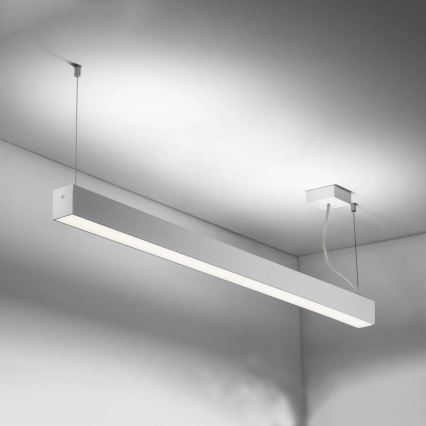 Sinclair - LED Stropní svítidlo LSM LED/40W/230V 3000K/4000K/5000K 120 cm stříbrná