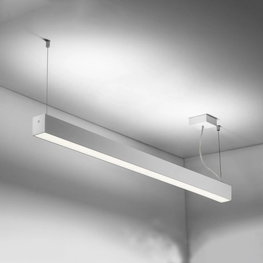Sinclair - LED Stropní svítidlo LSM LED/40W/230V 3000K/4000K/5000K 120 cm stříbrná