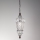 SIRU - Lustr na řetězu BABÀ 1xE27/60W/230V pr. 30 cm čirá/hnědá benátské sklo