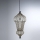 SIRU - Lustr na řetězu BABÀ 1xE27/60W/230V pr. 30 cm čirá/hnědá benátské sklo