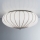 SIRU - Stropní svítidlo GIOVE 3xE27/60W/230V pr. 48 cm matný chrom/bílá benátské sklo