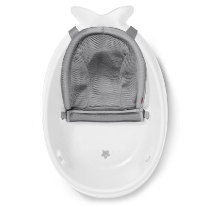 Skip Hop - Dětská vanička s ergonomickou podložkou MOBY 3 bílá