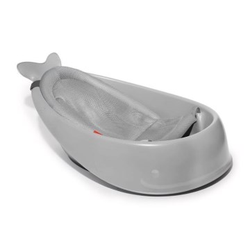 Skip Hop - Dětská vanička s ergonomickou podložkou MOBY 3 šedá