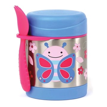 Skip Hop - Termoska na jídlo se lžičkou/vidličkou ZOO 325 ml motýl