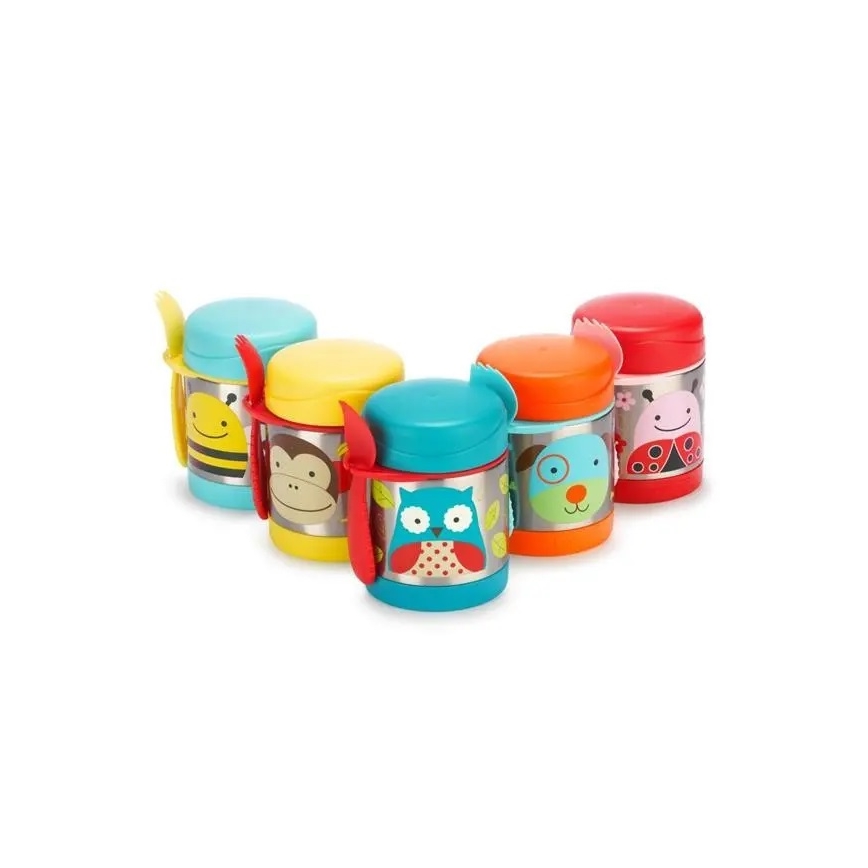 Skip Hop - Termoska na jídlo se lžičkou/vidličkou ZOO 325 ml sova