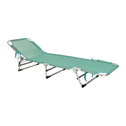 Skládací polohovatelné lehátko SUNO 56x190 cm tyrkysová