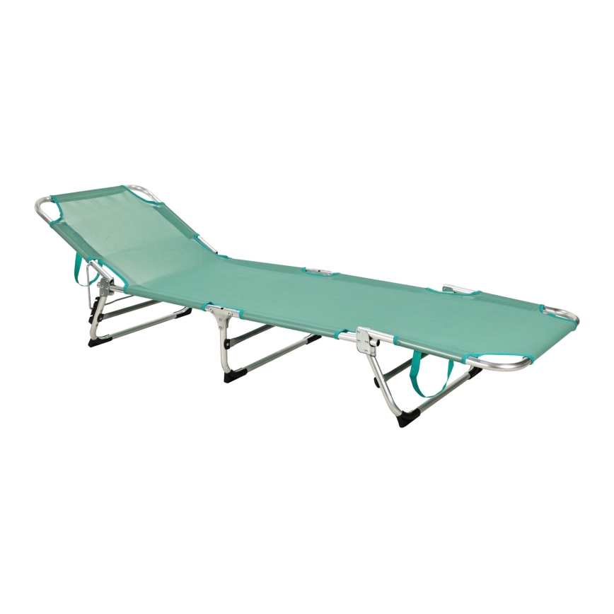 Skládací polohovatelné lehátko SUNO 56x190 cm tyrkysová