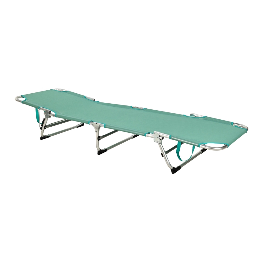 Skládací polohovatelné lehátko SUNO 56x190 cm tyrkysová