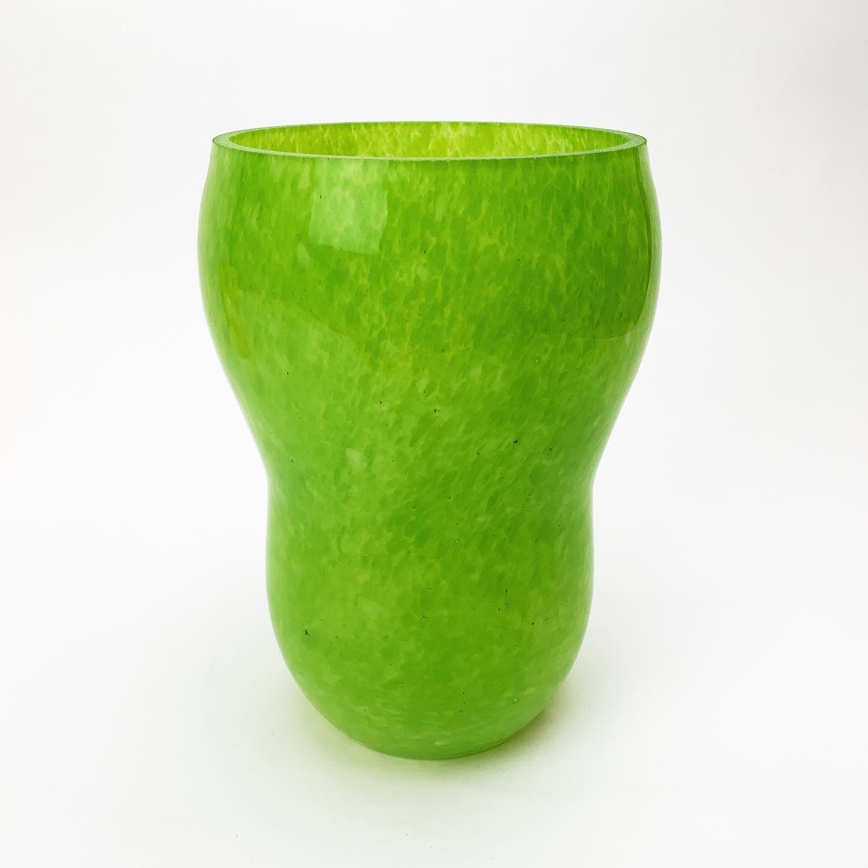 Skleněná váza 20cm zelená
