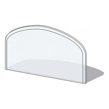 Sklo pod kamna 1000x550x6 mm půloblouk