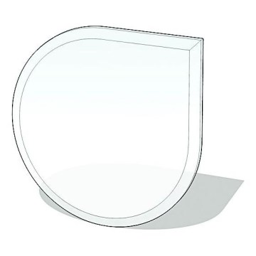 Sklo pod kamna 1100x1100x6 mm slza