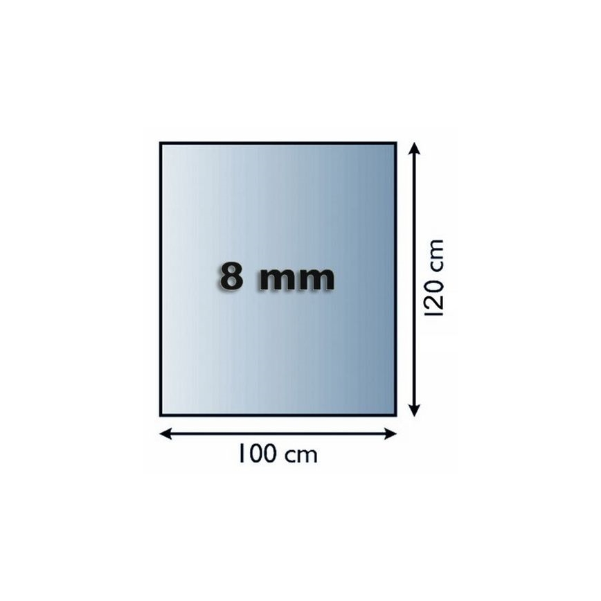 Sklo pod kamna 1200x1000x8 mm obdélník