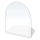 Sklo pod kamna 1200x1000x8 mm půloblouk