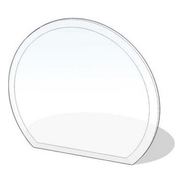 Sklo pod kamna 1200x1050x8 mm půlkulaté