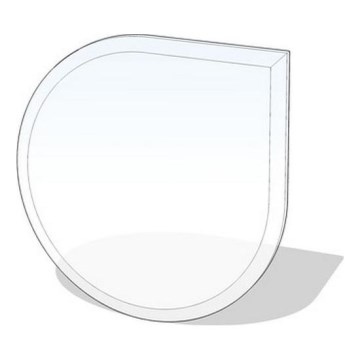 Sklo pod kamna 1250x1250x8 mm slza